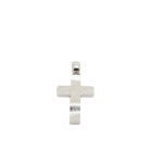 Croce in oro Bianco k9 (code DV1818)